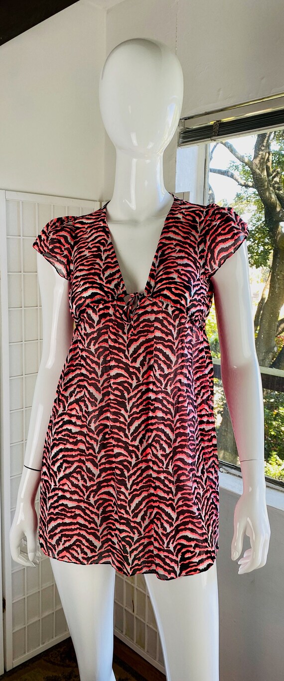 NWT, MILLY Printed Mini Dress, S.