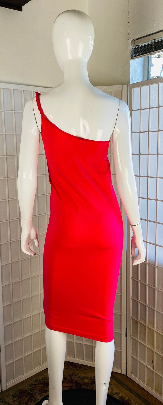 NWT, HELMUT LANG, Pink One-Shoulder Dress, M - image 2