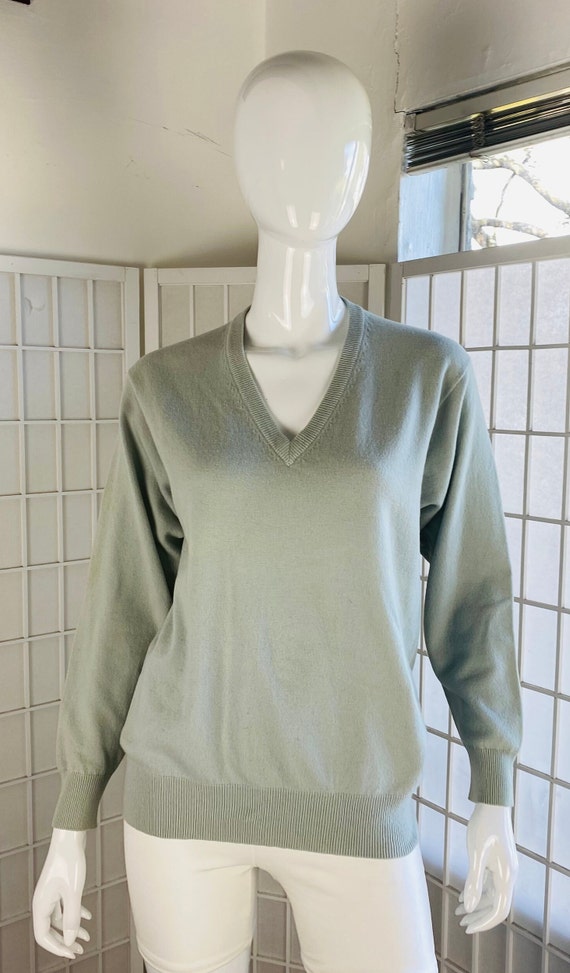 Vintage Pearls & Cashmere, V Neck Cashmere Sweater