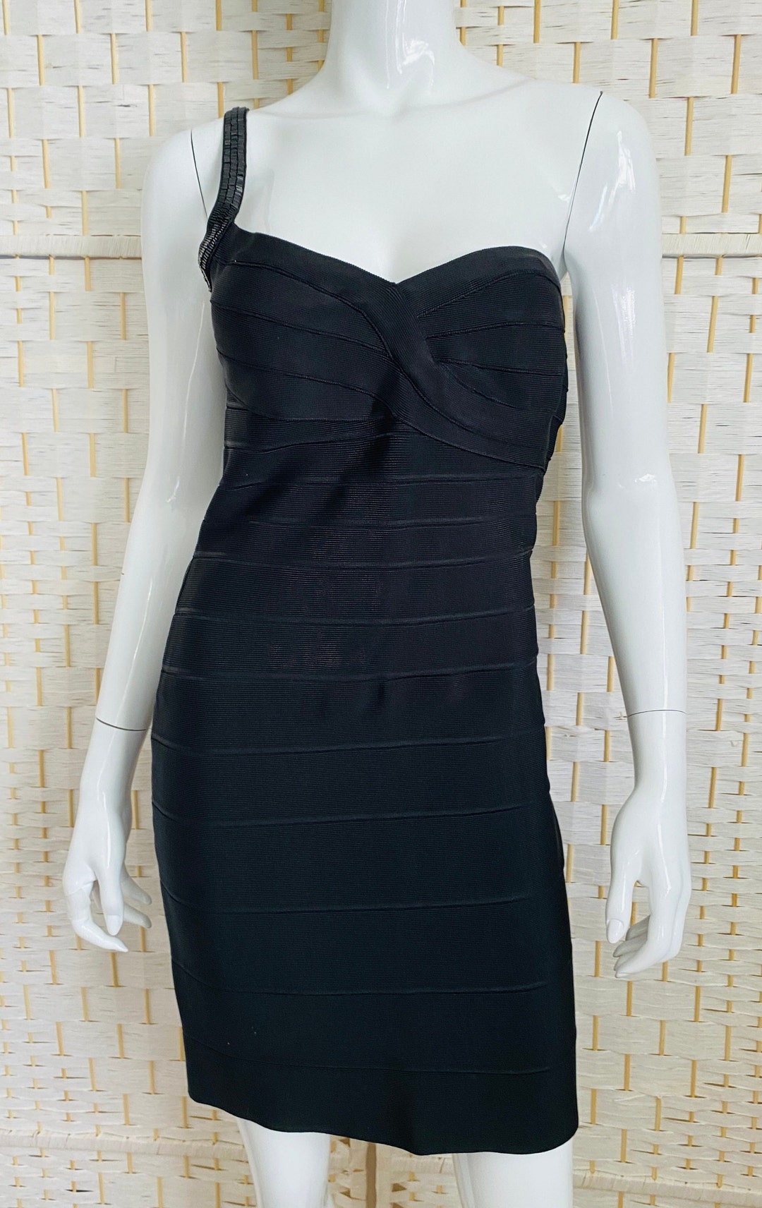 black herve leger bandage dress Black Bandage Dress by Herv Lger