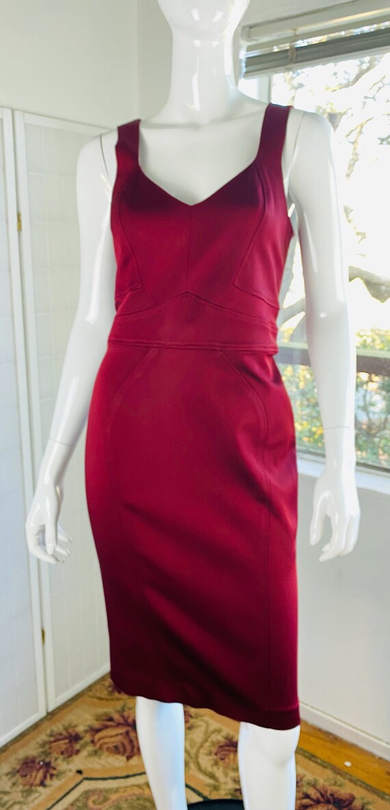 NWT, ZAC POSEN, V-Neck Knee-Length Dress, 10.