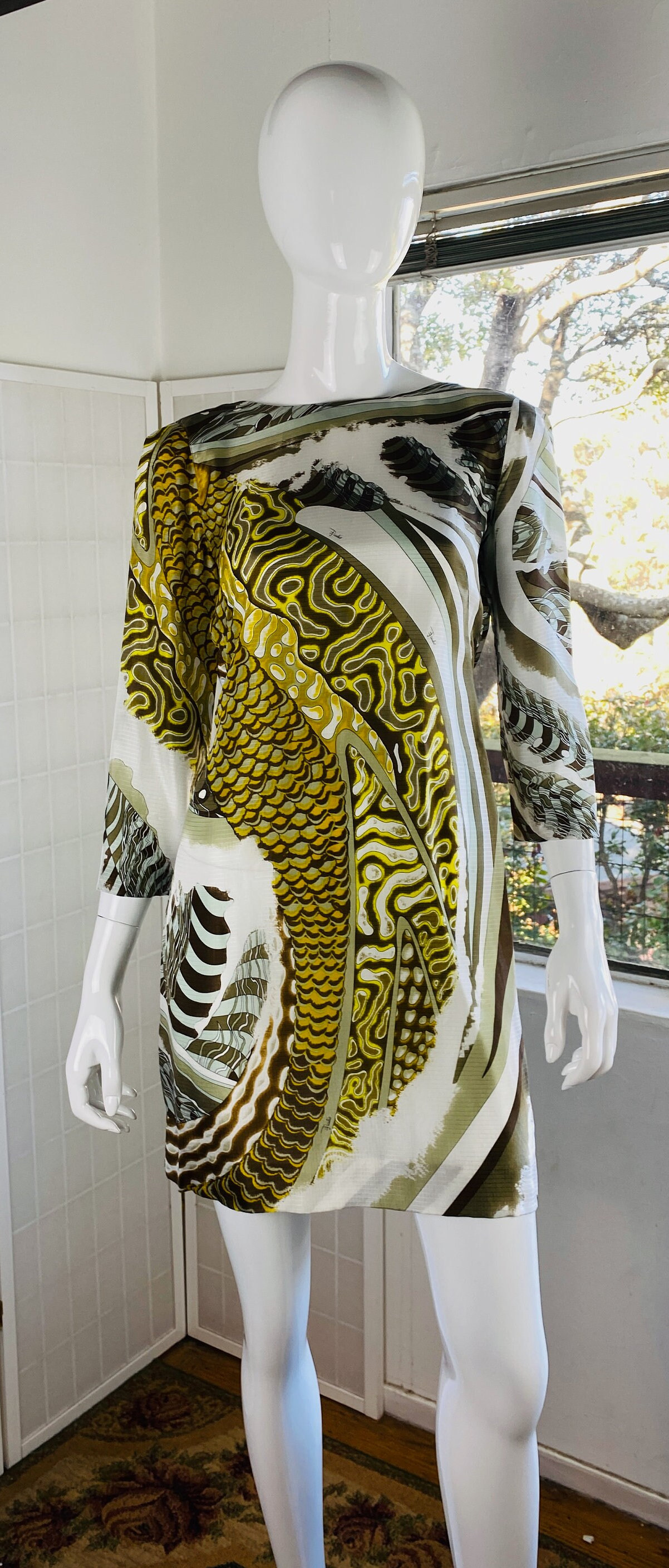 EMILIO PUCCI, Silk Mini Dress, 10. - Etsy