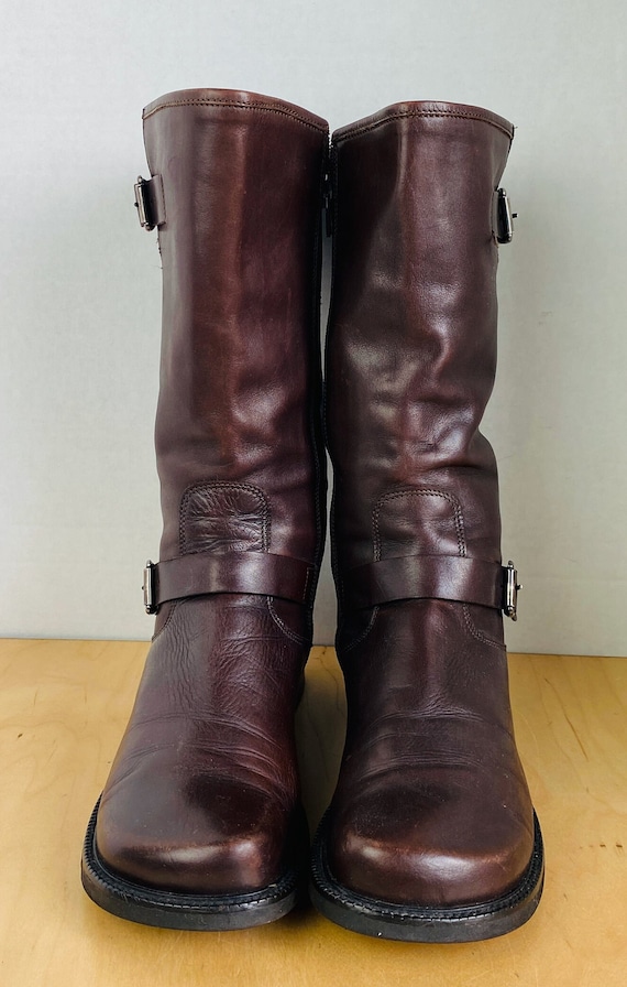 Cordani Brown Leather Zip up Boots Womens 41 10. Etsy