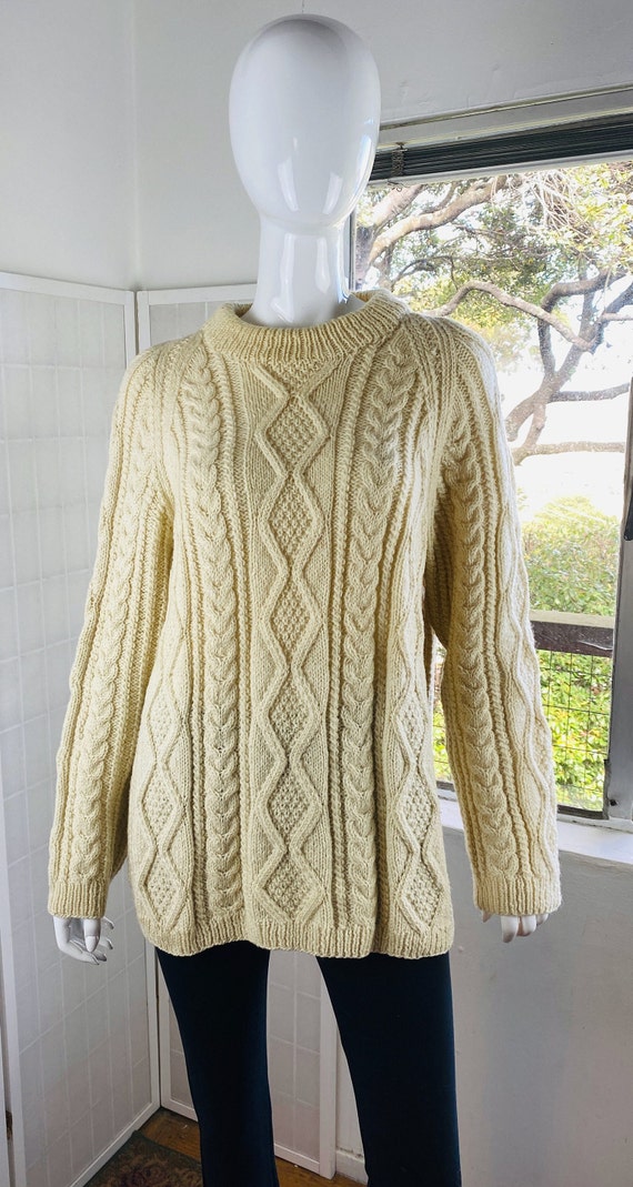vintage irish cable knit Gem