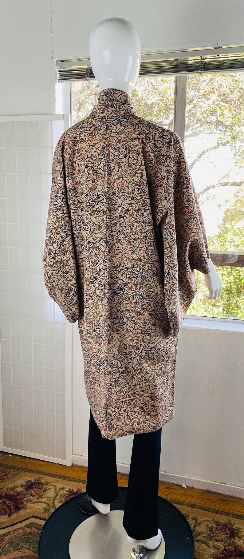 Vintage Japanese Silk Floral Kimono, Medium. Etsy