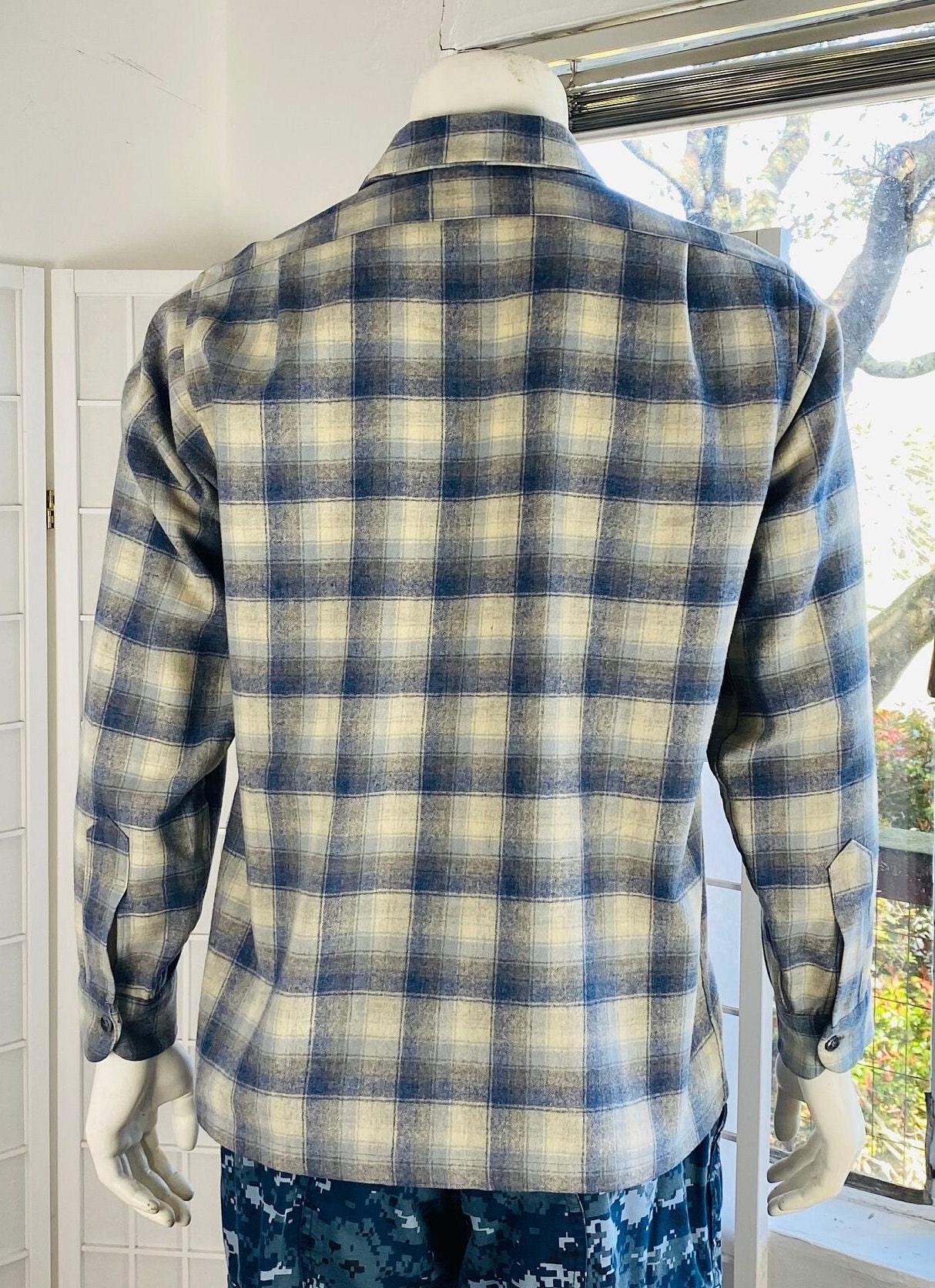 Vintage Pendleton Mens Blue Board Shirt, M. - Etsy