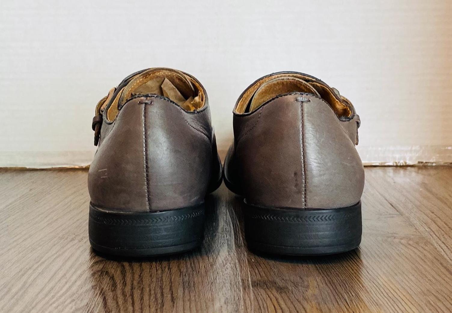 John Varvatos Star USA Mens Dark Gray Leather Monk Oxford Shoes, 10 M. John Varvatos JOHN VARVATOS MEN main image 3