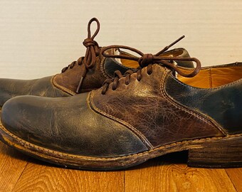 Bed Stu Cobbler Mens Series Brown/black Leather Crackle  display picture 3