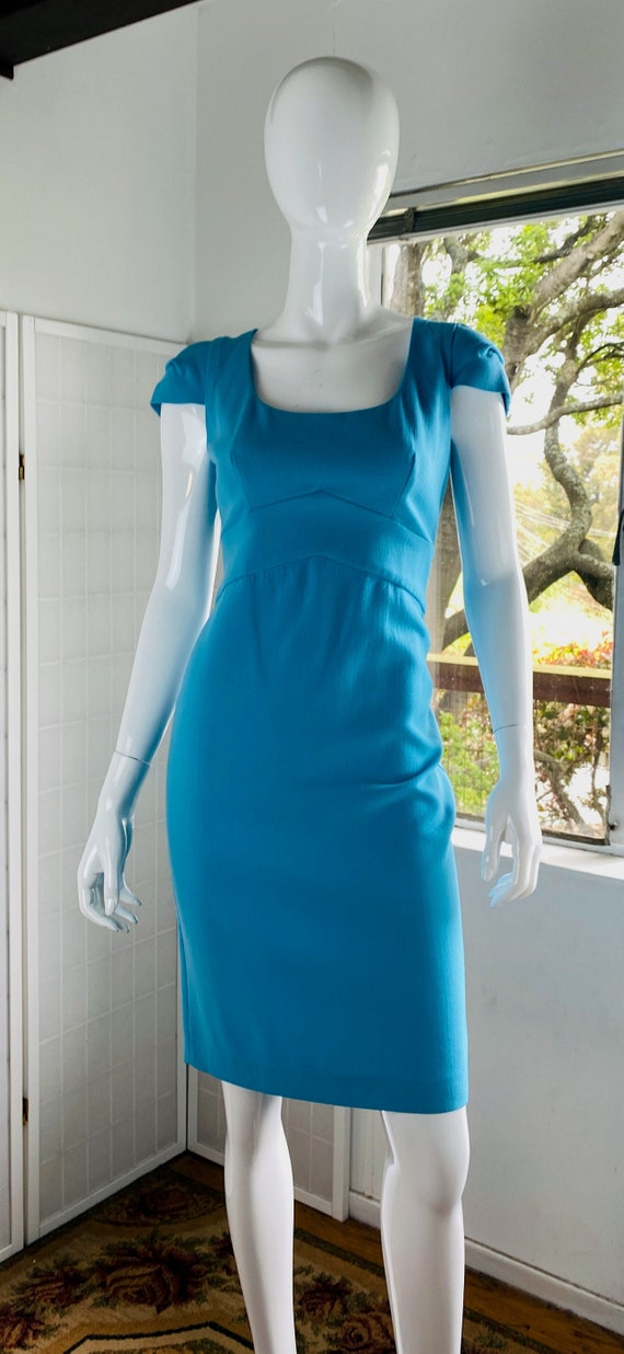 EMILIO PUCCI, Blue Virgin Wool Lined Dress, 10.