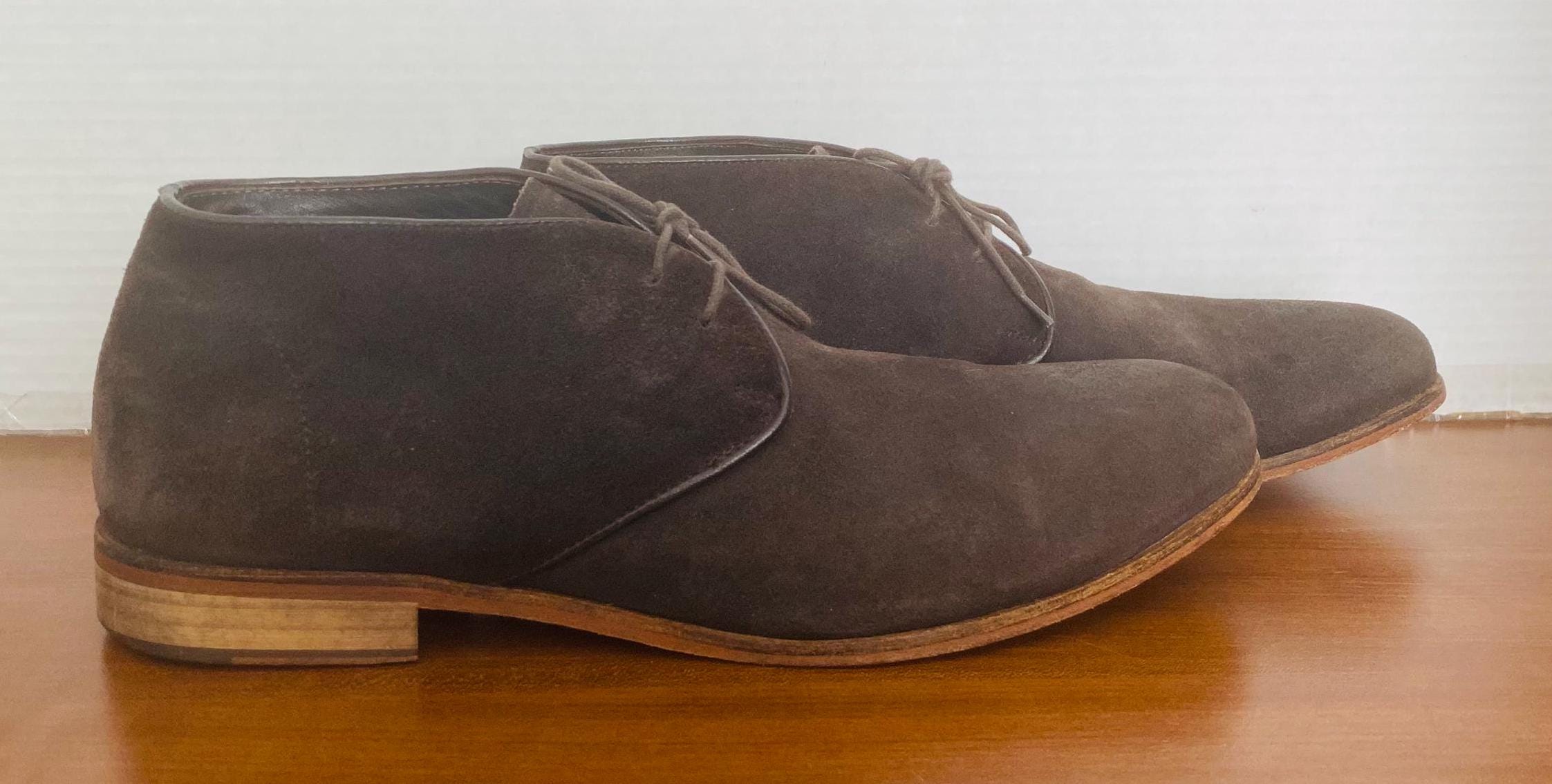 To Boot New York Adam Derrick Brown Suede Ankle Boots Men\'s 10.5, Made In Italy Angle_35_ea550b2e-bd0a-455d-  main image 3