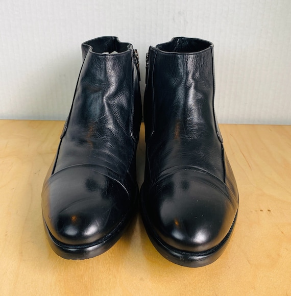tricky udtale Indføre Carlo Pazolini Men's Side Zip Leather Black Boots 42 / 9. - Etsy