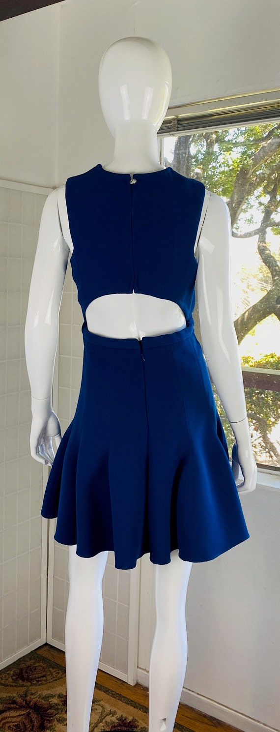 CARVEN, Blue Pleated Mini Dress, 10. - image 5