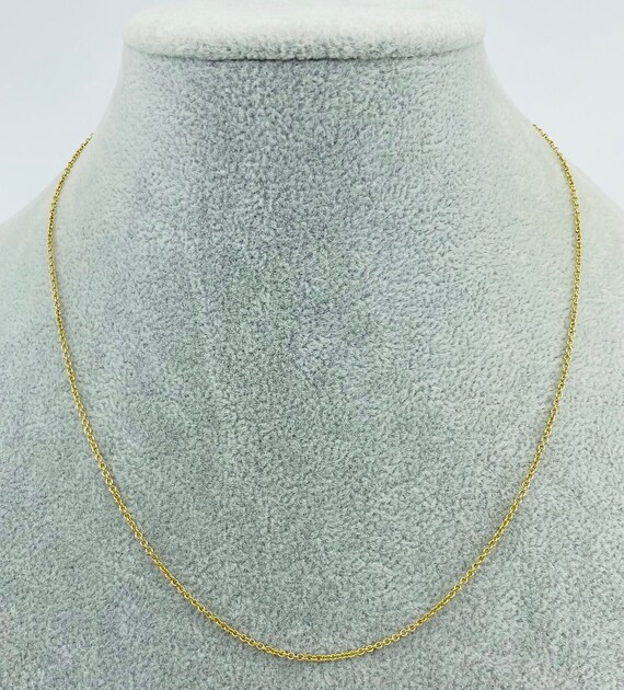 Vintage 14 kt gold 18" chain. - image 3