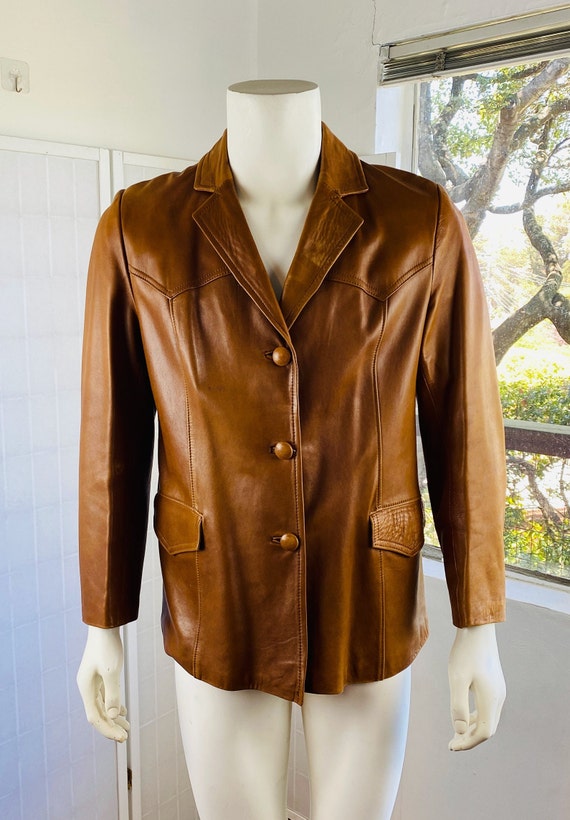 Vintage Rafael Garcia, Madrid, Leather Jacket, M.