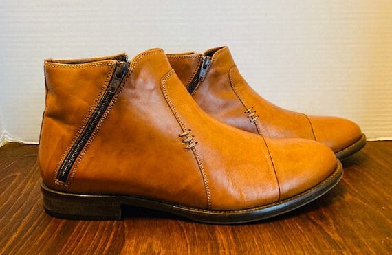 Bacco Bucci Spain Hand Made Mens Tan 