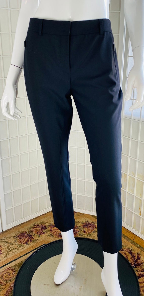 Akris, AKRIS Punto, Womens Black Pants w/ Back Zippers, 6.