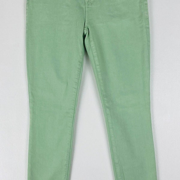 NWT Adriano Goldschmied Mint Cotton Blend Women's Cigarette Leg Jeans, 28R