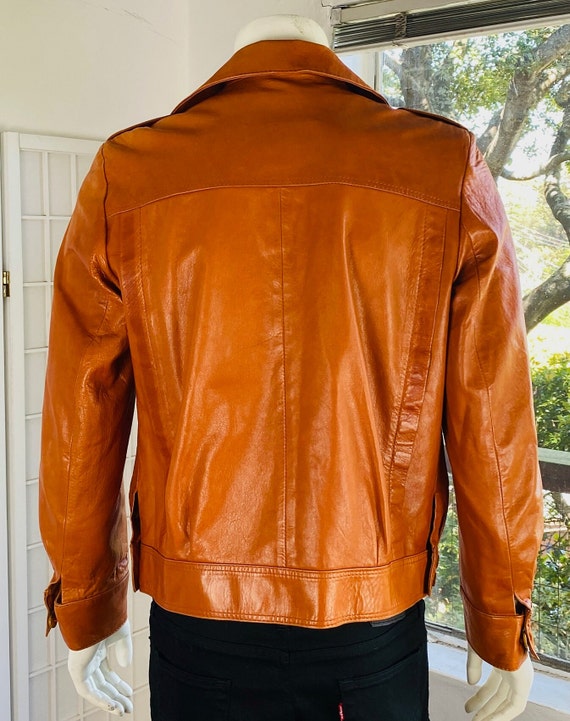Vintage Matterhorn International Mens Leather Patch Pocket Jacket L. Etsy