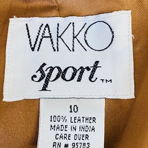 VAKKO, Womens Carmel Color Leather Lined Pants, 10. - Etsy