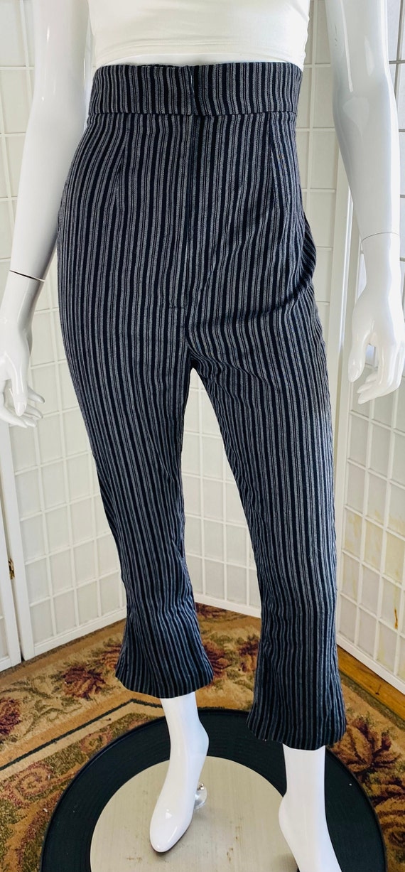 JACQUEMUS, Womens Striped High Waisted Pants, 6. - image 4