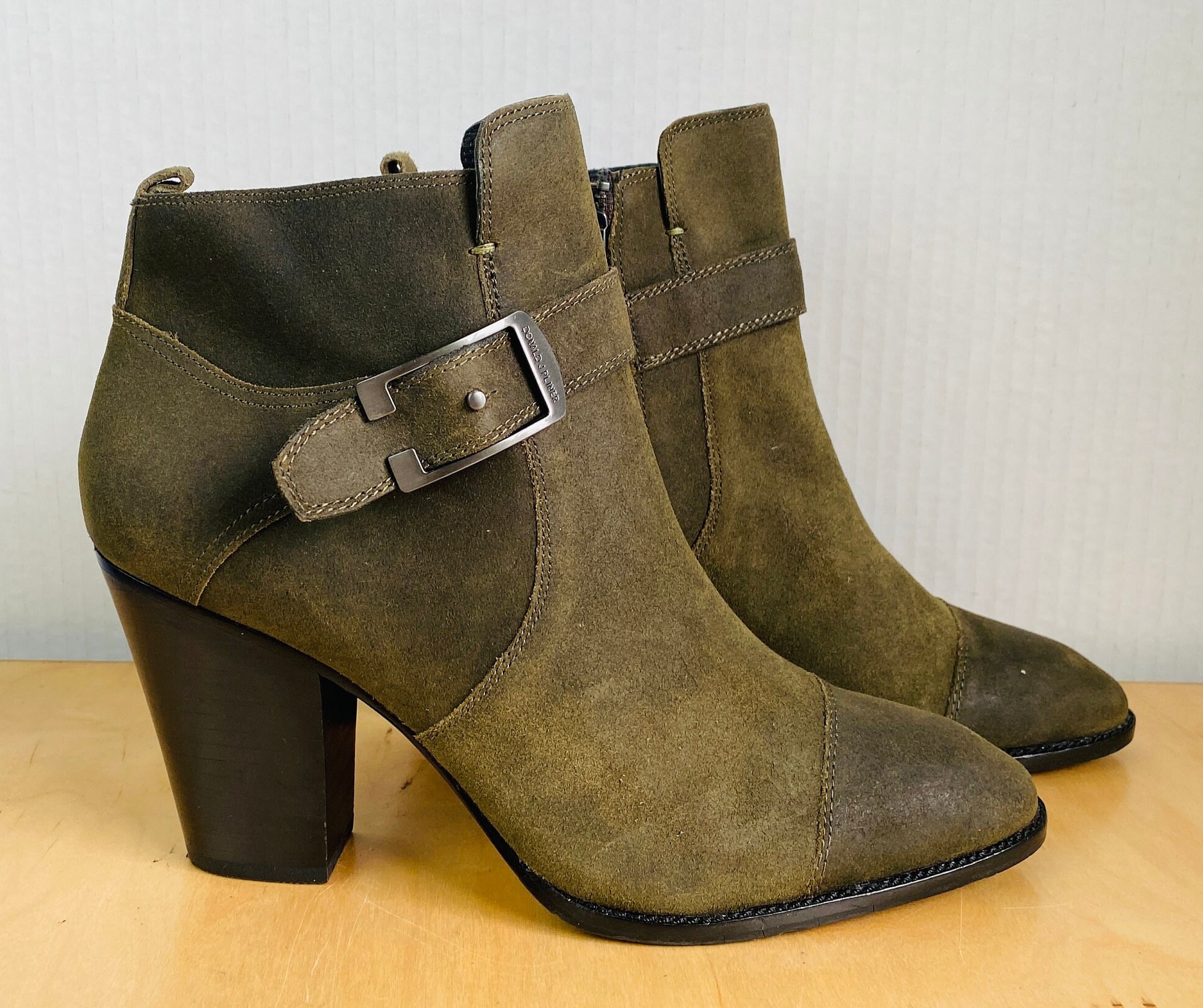 Donald J Pliner Green Suede Ankle Boots, 11. - Etsy