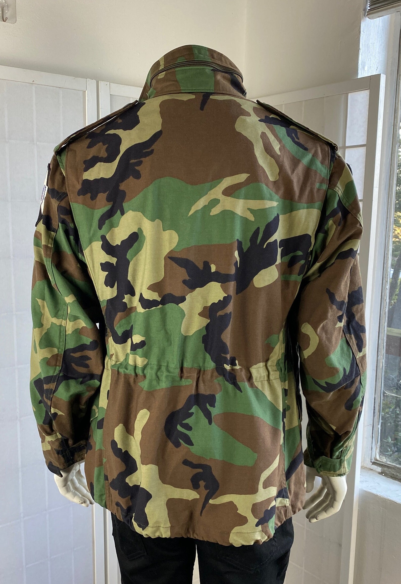 Veste Camouflage US Army Militaire - Taille Medium-XX Short - Occasion Très Bon état - 100% Coton