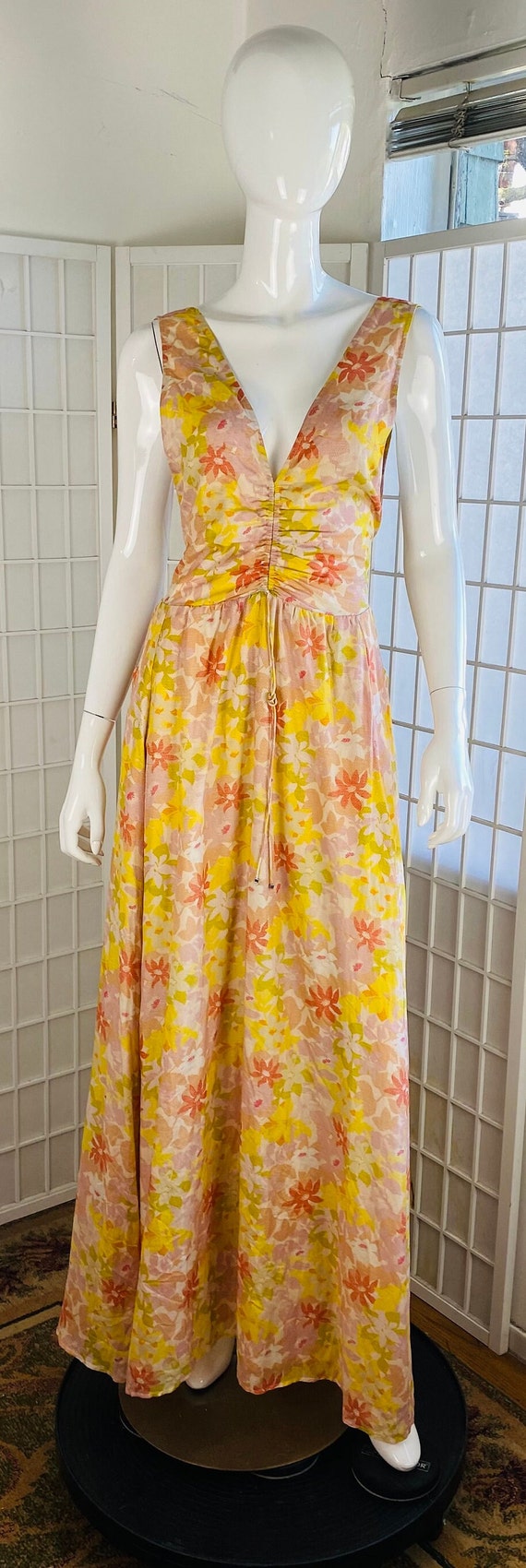 NWT, MAGALI PASCAL, Womens Floral Print Maxi Dress