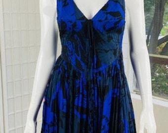 Emilio Pucci Silk A-Line Purple Printed Dress, 8.