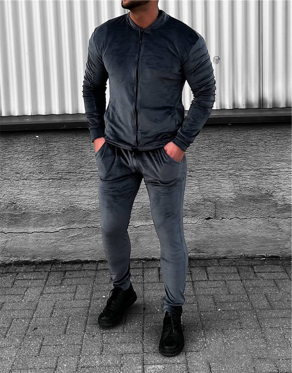 Buy Black Velour Tracksuit for Men, Matching Loungewear Trousers and  Jumper, Luxury Tracksuit, Vintage Velour Tracksuit Workout Set Online in  India 
