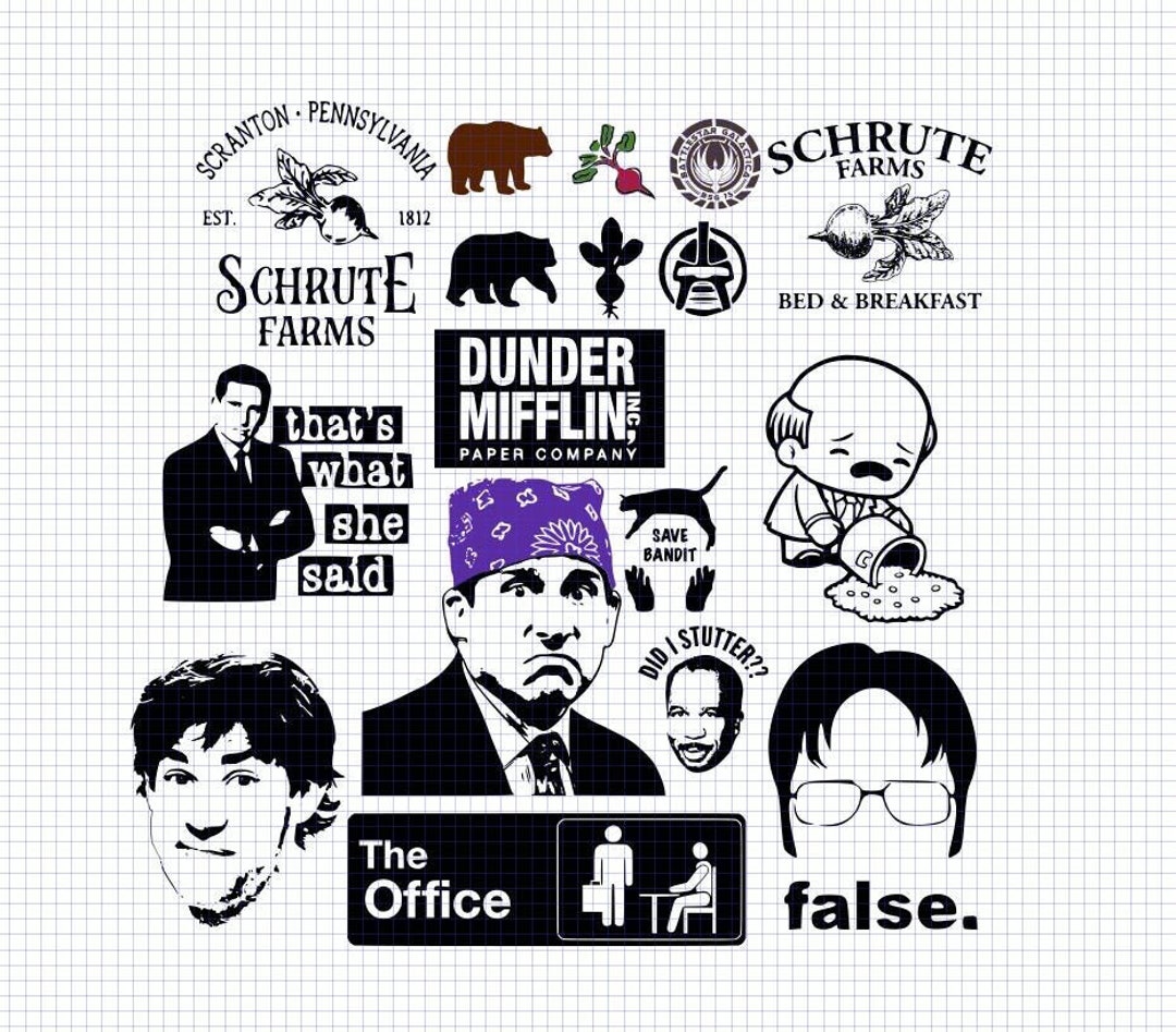 The Office Dunder Mifflin 2 1/2 Stickers - 96 Pack