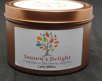 Lady  Handpoured Soy Wax Container Candle