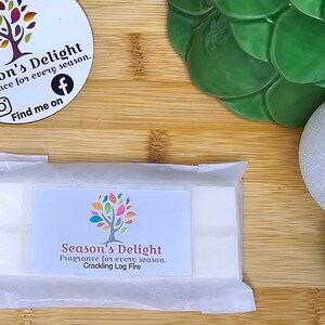 Crackling Logfire Soy Wax Melt Snap Bar: Autumn Home Scent