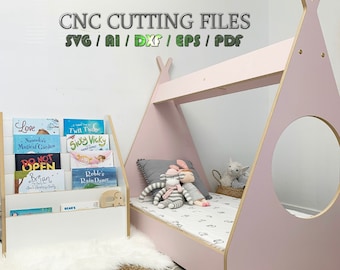 TODDLER BED cnc files /  cnc router files dxf, svg, eps