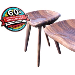 3d model Chair seat for cnc carving / STL model for apire, artcam, carveco / file for cnc