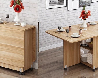 study table on wall Modern folding furniture multifunctional table full plan / PDF instant download