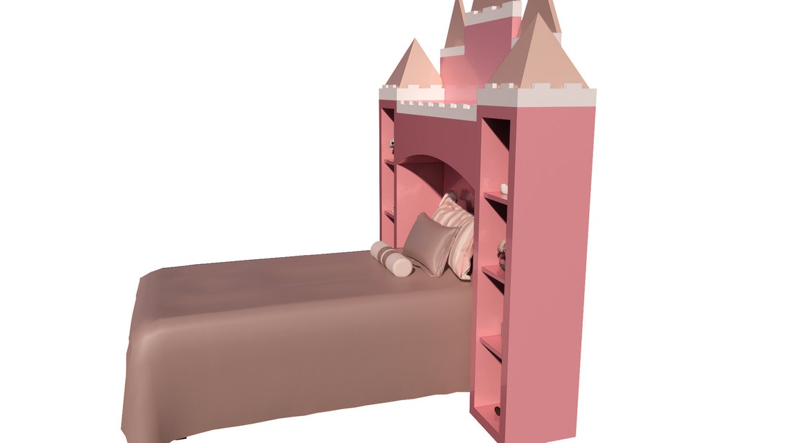 Princess Castle Bed Plan How to Build / Full Plan PDF / Etsy