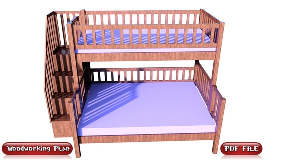 Bunk Beds Plan How to Build / Full Plan PDF / Twin Bed and - Etsy