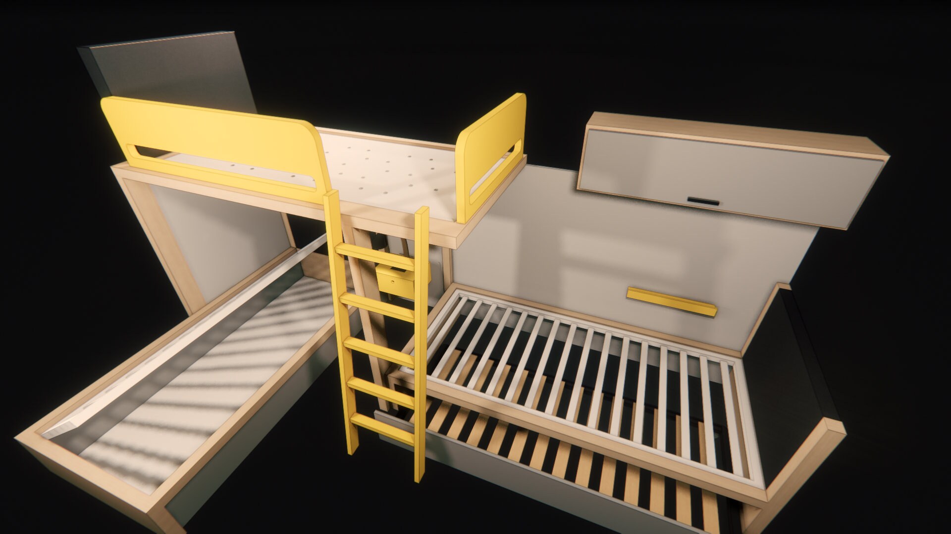 Triple Bunk Beds Hidden Bed / Plan How to Build / Full Plan Etsy