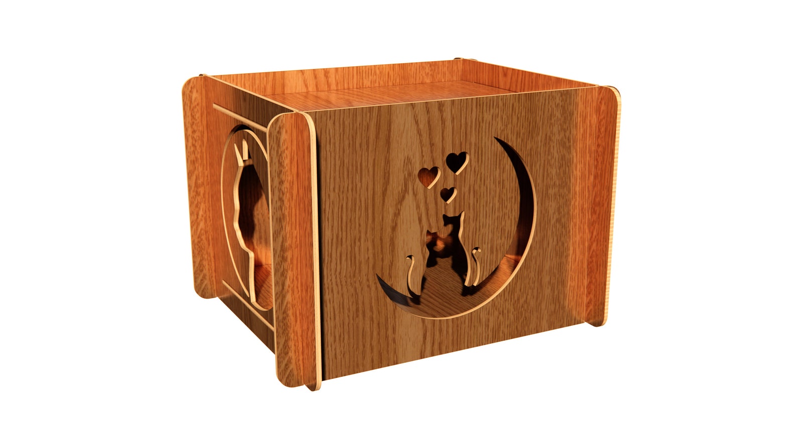 Laser Cut Cat House Project / 6 Mm Thick / DXF File SVG / Etsy