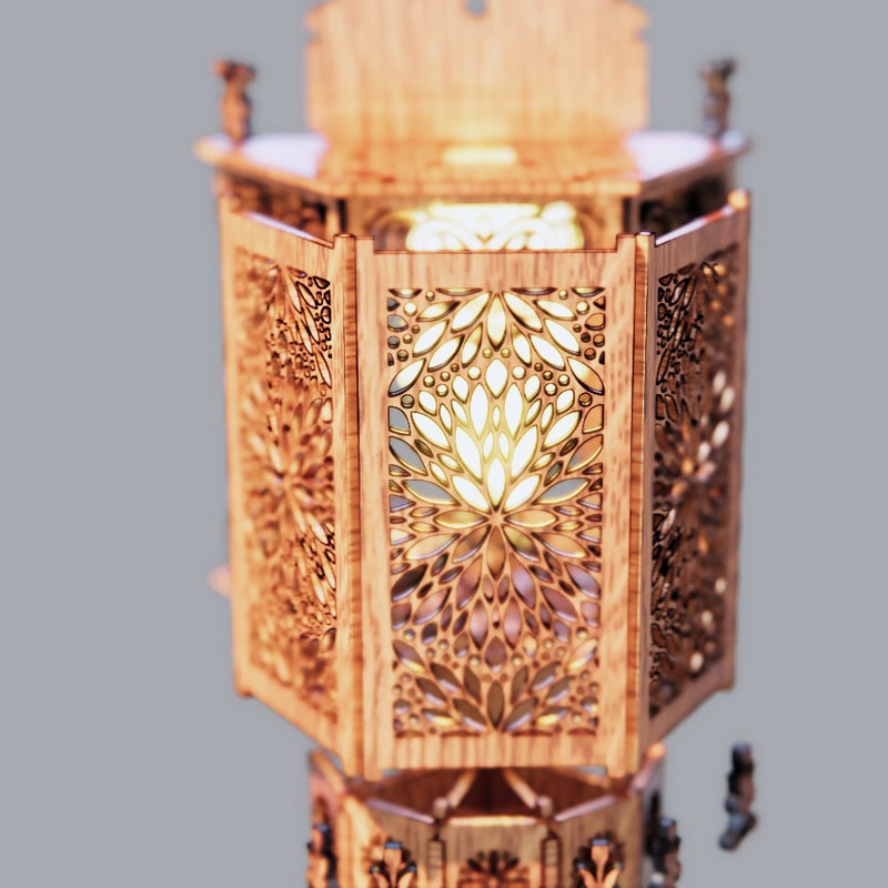 Laser Cut Lamp - Etsy