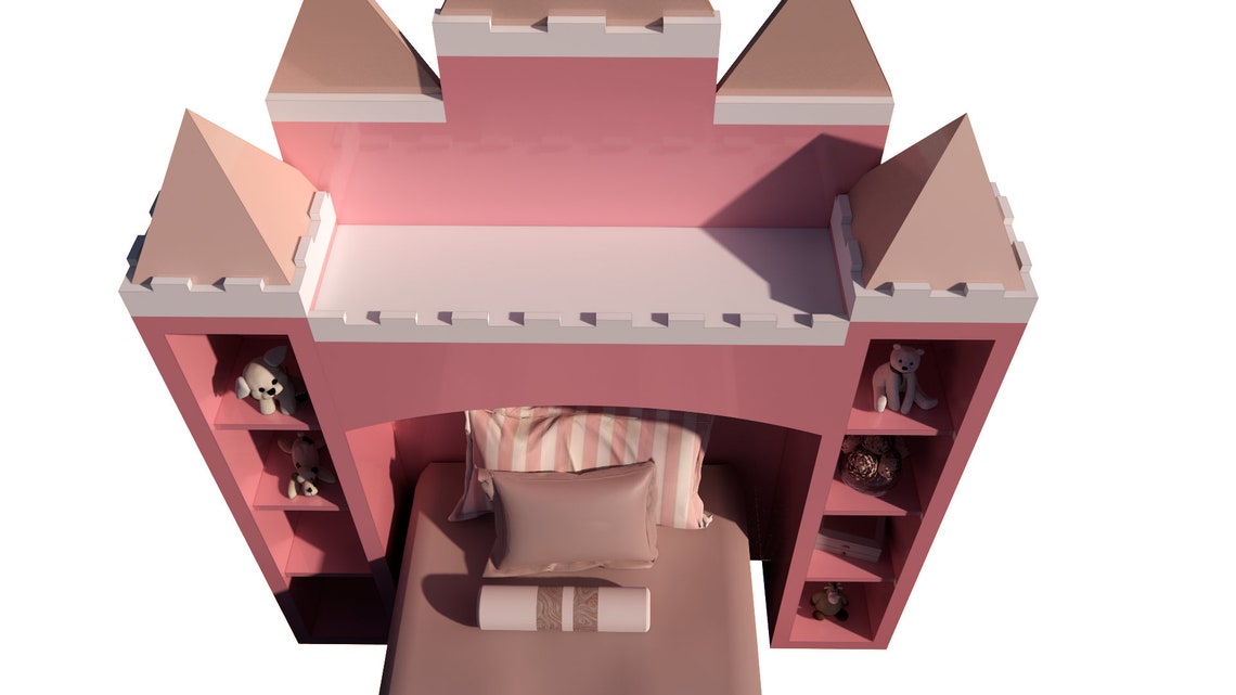 Princess Castle Bed Plan How to Build / Full Plan PDF / Etsy