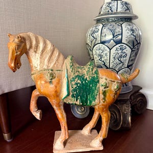 Large  Chinese Sancai Style Horse