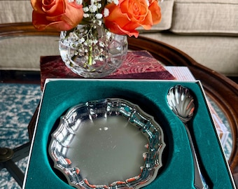 Vintage Oneida Silverpläterad värdinna Serveringssked