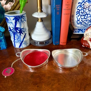 Set of 2 Silver Plated Wine Coasters