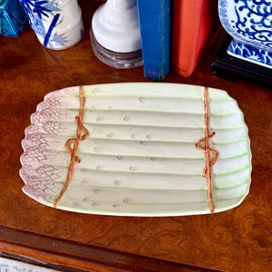 Italian Ceramic Asparagus Platter