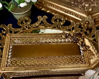 Funda para caja de pañuelos de estilo ornamentado