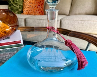 Vintage Toscany Clipper Ship Decanter