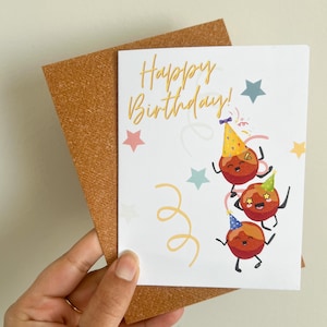 Carte d'anniversaire - Gulab Jammun - Have A Jammun Day - Anniversaire indien - Carte d'anniversaire Desi - Carte Desi Pun - Carte Desi Humor - Carte pliée