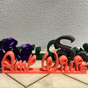 Personalized Disney Name Plate – Custom Disney Sign for Disney Lovers, Unique Birthday Gifts, Perfect for Teachers, Customizable Name Plate
