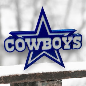 Dallas Cowboys Football Sign • Cowboy Fans • Football Décor • Gift for Football Lovers • Fansty Gift • Dallas